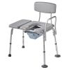 4-in-1 Bedside Commode Chair Raised Toilet Seat 500 lbs Adjustable Height