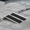 HOMCOM Compact Wheelchair Ramp, 3ft, Lightweight Aluminum, Travel-Friendly, Black