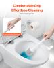 Toilet Brush and Holder Set with PP Handle for Bathroom Deep Cleaning