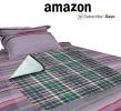 Pack of 12 Reusable Underpads 36 x 48. Washable Incontinence Bed Underpads. Bold Colors and Plaid Pattern. Polyester