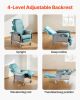 VEVOR Geri Chair Recliner 4-Position Reclining Geri Chair with Trays & 4 Wheels