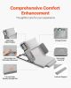 Electric Lifting Backrest 300 lbs 4-68° Adjustable with Guardrail & Pouch