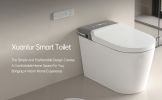 Smart Bidet Toilet with Remote Control.Raised Tankless Toilet with LED Display. Auto Open/AutoHeated. Seat Toilet Bidet with Aromatherapy System.Warm