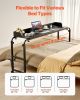 VEVOR Overbed Table: A Black Beauty! Mobile Bedside Table with 4 Wheels (2 Braked), Power Socket