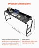 VEVOR Overbed Table: A Black Beauty! Mobile Bedside Table with 4 Wheels (2 Braked), Power Socket