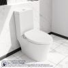 Smart Bidet Toilet Seat Adjustable Heated Seat with Water Temperature and Pressure Adjustment Portable Bidet with Automatic Nozzle Cleaning