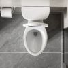 4.8 LPF 1.28 GPF Siphonic Two-Piece Toilet, Side Single Flush, CUPC, Watersense, ADA Height, Gloss White GW-004