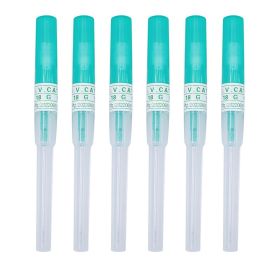 6pcs Sterilized Catheter Piercing Needles Supply Professional Piercing Stores Home Nose Lip Ear Eyebrow Body Piercing Needle (Color: 18G(1mm)-6pcs)
