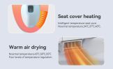 Smart Toilets with Heated Bidet Seat.Portable toilet with bidet built.Intelligent Toilet Auto Open/Close Seat. Bidet toilet with Dryer and Warm Water