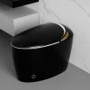 Unique Smart Toilet with Bidet Built In, Intelligent One Piece Toilet For Modern Bathroom, Auto Open/Close Seat, Foot Sensor, LED Display,Night Light